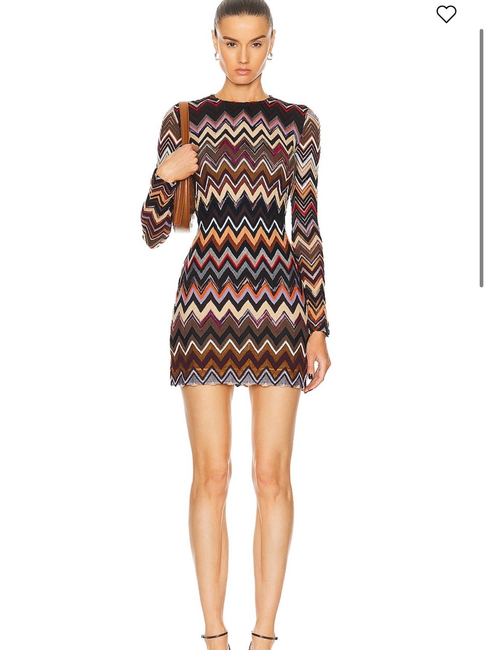 Missoni Long Sleeve Wool-blend minidress